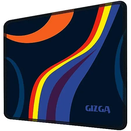 GIZGA essentials 29cm x 24cm Gaming Mouse Pad Laptop Desk Mat Computer Mouse Pad with Smooth Mouse Control Mercerized Surface Antifray Stitched Embroidery Edges Anti Slip Rubber Base