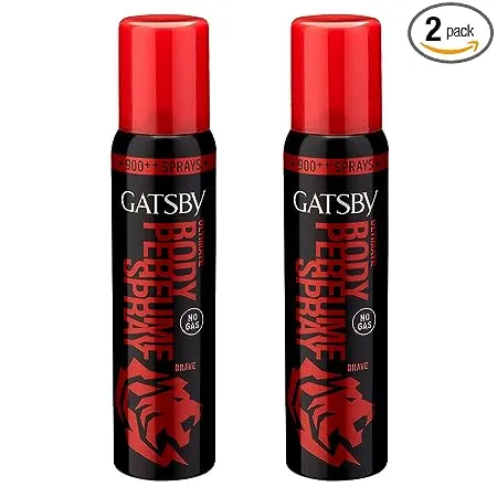 Gatsby Ultimate Body Perfume Spray Brave Pack Of 2 120 ml Pack of 2 
