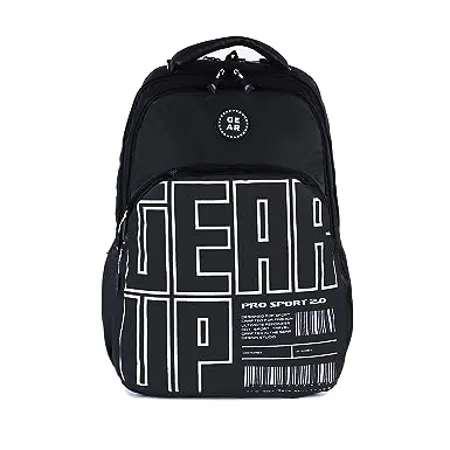 Gear ARISE 40L Water Resistant School Bag with Sternum Strap Casual Backpack Daypack College Bag for Boys Girls Men Women Black 