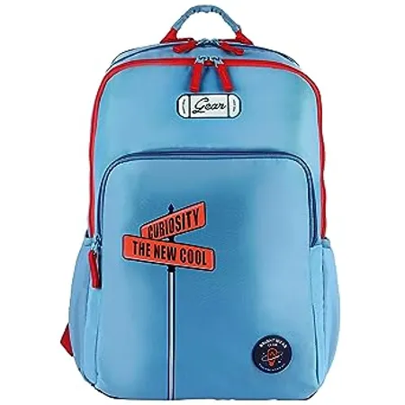 Gear Ambition 37 L Water Resistant School Bag Casual Backpack Daypack Travel Backpack Kids Bag College Bag for Boys Girls Men Women Blue Red 