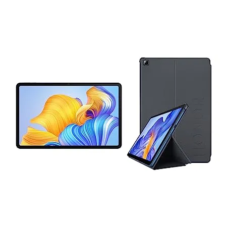 HONOR PAD X8 with Free Flip Cover 25 65cm 10 1 inch FHD Display 4GB RAM 64GB ROM Mediatek MT8786 Android 12 TUV Rheinland Certified Eye Protection Up to 14 Hours Battery WiFi Tablet Blue Hour