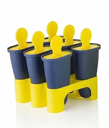 Hotmark Ice Candy Maker Mould 6 Pcs Set Kulfi Maker Pack of 1 Multicolor