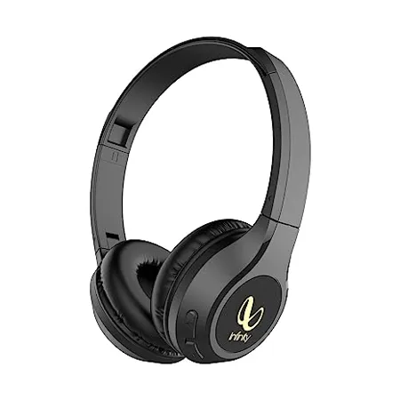 Infinity JBL Tranz 710 72 Hrs Playtime with Quick Charge Wireless On Ear Headphone with Mic Deep Bass Dual Equalizer Bluetooth 5 0 with Voice Assistant Support Black 