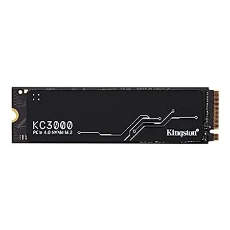 Kingston KC3000 PCIe 4 0 NVMe M 2 SSD High Performance Storage for Desktop and Laptop PCs SKC3000S 1024G 7 000MB s Read 6 000MB s Write Black
