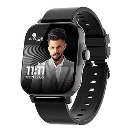 Kratos SW14 Smart Watch for Men and Women with Bluetooth Calling 1 85 HD Display IP67 Water Resistant Long Battery Life 25 Sport Modes SpO2 Health Monitoring Smart Watch with 200 Watch Face
