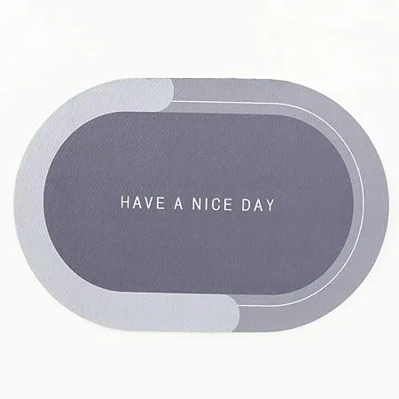 Kuber Industries Stylish Beautiful Bathroom Mat Door Mat Floor Mat Bath Mat Doormat Bathroom Carpet Non Slip mat for Bathroom Cushion Mat Super Absorbent Soft Carpet Quick Dry Dirt Barrier for Home Office 40 x 60 cm Grey