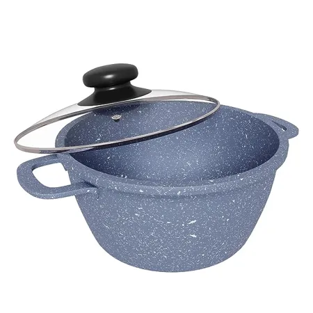 Lifelong Aluminium Die Cast Casserole with Lid 16 CM 1 3 Litre Capacity Non Toxic Gas Stove Safe Hot Plate Safe Scratch Resistant Grey LLCKC02 