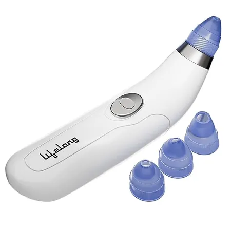 Lifelong Blackhead Remover with Attachments Acne Pore Cleaner Vacuum Blackhead Remover Kit Skin Cleaner Pimple Removal Tool Acne Removal Tool LLPCW207 White 
