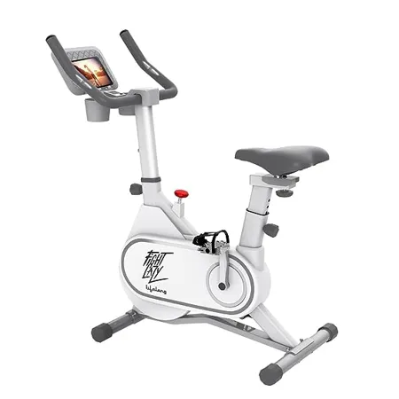 Lifelong Fit Pro Spin Fitness Bike with 6Kg Flywheel Adjustable Resistance Heart Rate Sensor for Fitness at Home Workouts Max Weight Capacity 100 kg Free Home Installation LLSBB49 White 