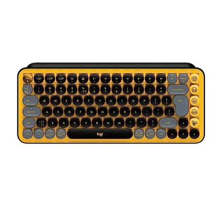 Logitech Pop Keys Mechanical Wireless Keyboard with Customisable Emoji Keys Durable Compact Design Bluetooth Or USB Connectivity Multi Device Os Compatible Blast