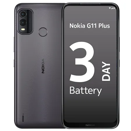 Nokia G11 Android 12 Smartphone Dual SIM 3 Day Battery Life 4GB RAM 64GB Storage 50MP Dual AI Camera Charcoal Grey