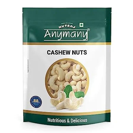 Nutraj Anymany Whole Cashew Nuts W450 400g Raw Nutritious Delicious Crunchy Kaju Rich in Magnesium Copper Phosphorus