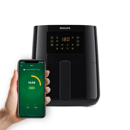 PHILIPS Digital Connected Smart Air Fryer HD9255 90 Voice assistant control and Touch Panel Wifi enabled Get Rs 800 off on combined purchased with Baking Kit