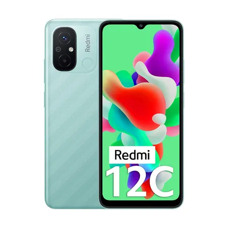 Redmi 12C Mint Green 4GB RAM 64GB Storage High Performance Mediatek Helio G85 Big 17cm 6 71 HD Display with 5000mAh typ Battery