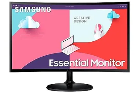 Samsung 27 inch 68 5cm FHD 1800R Curved Monitor 75Hz VA Panel Slim Design AMD FreeSync Flicker Free HDMI Audio Ports LS27C360EAWXXL Black 