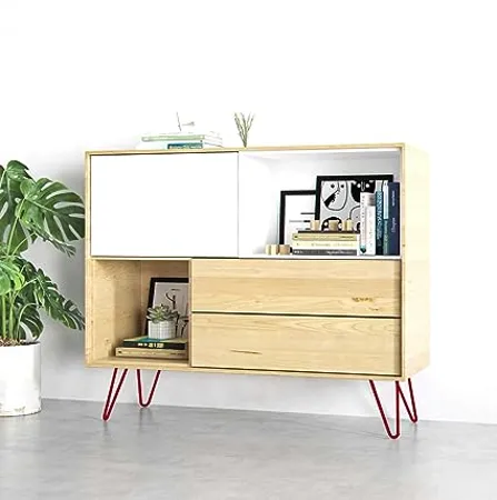 THE MIDZIYO 8 inch Powder Coated Legs Heavy Duty Hairpin Cabinet Legs Legs for Tv Stand Legs for Sofa Legs for Any Types Furniture Red 10MM Thick Set of Four Legs x 4 810inch 25 Cm 