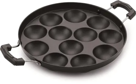 Tosaa 12 Cavity Appam Patra Side Handle Without lid