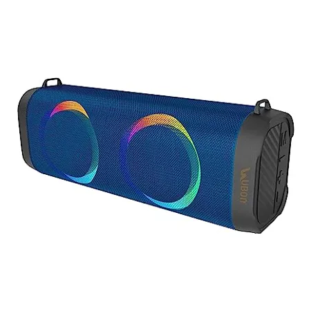 UBON Truly Wireless Speaker with TWS Function Tashan Series SP 6600 V5 0 Bluetooth Speaker with Up to 4 Hours Playtime Hi Fi Music Bass Supports FM USB SD Card RGB Lights Blue 