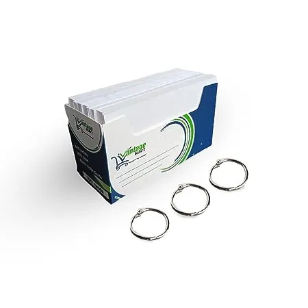 Vantagekart Index Flash Cards Tray 3x5 inch Blank White 150 Cards 200 GSM with Free Binder Rings for Short Notes cue Cards Cheat Sheets exam Interview Preparation