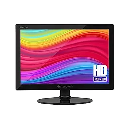 ZEBRONICS Zeb V16HD LED Monitor with15 4 with Supporting HDMI has VGA Input HD 1280 x 800 Glossy Panel Slim Feature and Wall mountable 