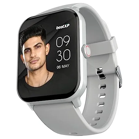 beatXP Marv Neo 1 85 4 6 cm Display Bluetooth Calling Smart Watch Smart AI Voice Assistant 100 Sports Modes Heart SpO2 Monitoring IP68 Fast Charging Iced Silver 