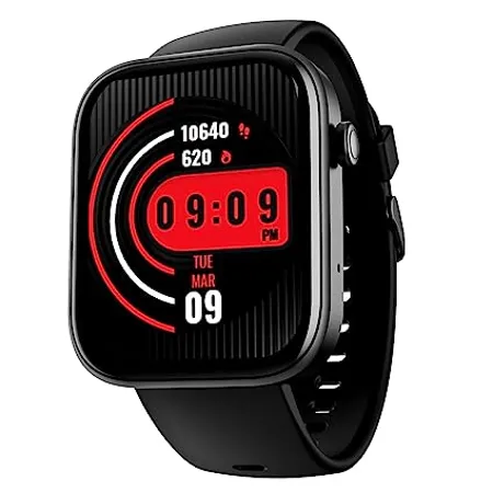 boAt Newly Launched Wave Call 2 with 1 83 HD Display Advanced BT Calling DIY Watch Face Studio 1000 Watch Faces 700 Active Modes Live Cricket Scores HR SPO2 and Sleep Monitoring Active Black 