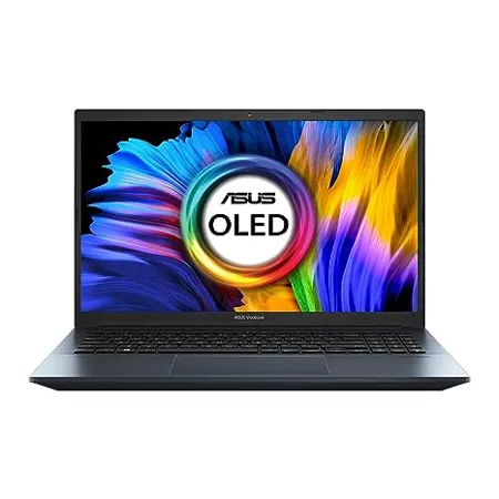 ASUS Vivobook Pro 15 OLED 2021 15 6 39 62 cms FHD OLED AMD Ryzen 7 5800H 4GB NVIDIA GeForce RTX 3050 Graphics Laptop 16GB 1TB SSD Office 2019 Windows 10 Blue 1 65 Kg M3500QC L1262TS