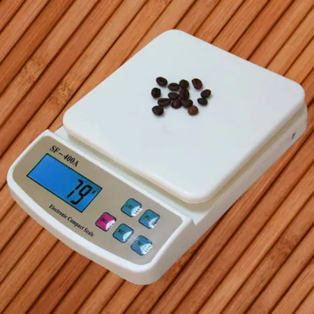 ATOM SF 400A Multipurpose Digital Kitchen Weighing Scale with Max Capacity Off White 10kg