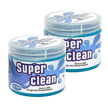 AUTOFRILL Cleaning Gel for Car AC Vent Interior Dust Keyboard Cleaner Super Universal Car Interior Keyboard PC Laptop Electronic Gadget Cleaning Kit Car Cleaning Gel Blue 160 gm Pack of 2 