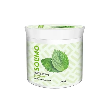 Amazon Brand Solimo Body Scrub Spearmint 300gms