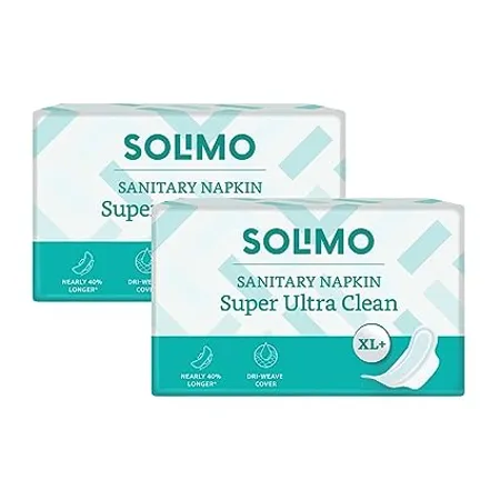 Amazon Brand Solimo Super Ultra Clean XL 50s x 2 100 Napkins 