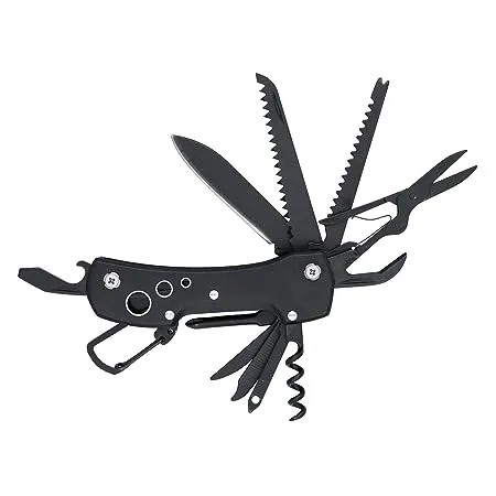 AmazonBasics 15 in 1 Multi Tool Pocket Knife with Nylon Sheath