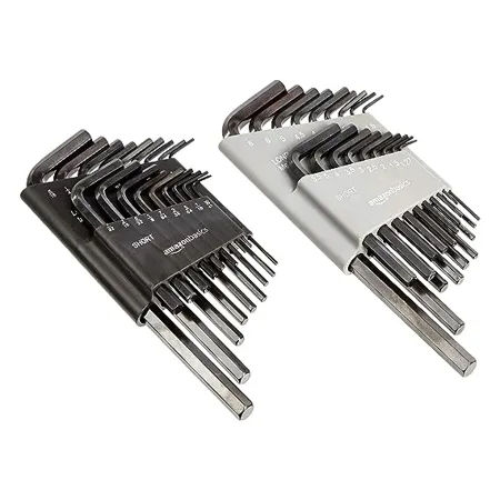 AmazonBasics 36 Piece Allen Wrench Hex Key Set Inch SAE and Metric