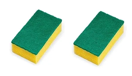 Amiraj Nylon Sponge Scrub Pad 2 in 1 Pack of 2 