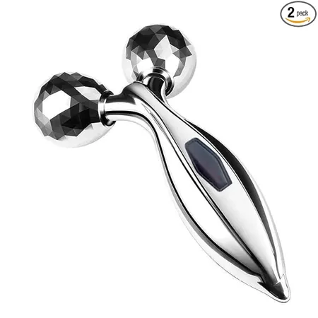Arckord Facial Massager Jade Roller Gua Sha Tool Natural Stone for Face Neck Healing Skin Wrinkles Serum Application 3D Rollar 