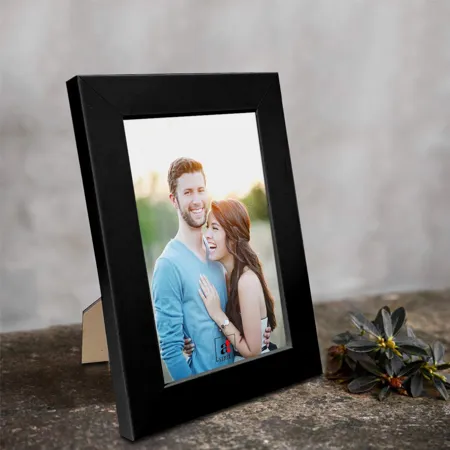 Art Street Synthetic Table Wall Photo Frame for Home Decor 4 X 6 Black 