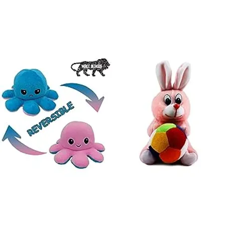 Babique Octopus Sitting Plush Soft Toy 17 cm Ball Stuffed Soft Toy Plush Toys Rabbit 