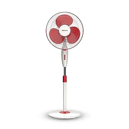 Bajaj Frore Neo 400 MM Oscillating Pedestal Fan for Home Aerodynamically Balanced Blades 100 CopperMotor HighAir Delivery 3 Speed Control Rust Free 2 Yr Warranty Red