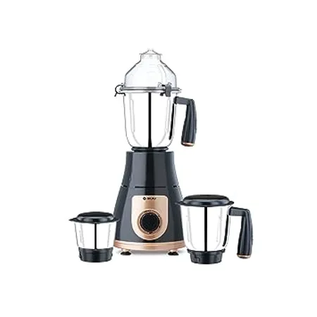 Bajaj GX 3701 750W Mixer Grinder with Nutri Pro Feature 3 Jars Black