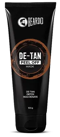 Beardo De tan Peel off Face Mask for Men Extra Coffee to Remove Tan Cleanse Deeply Defeat Blackheads Whiteheads Face Mask for Glowing Skin 100g