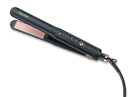 Beurer HS 40 hair straighteners 40 watts Professional styling Variable temperature control with LED display Ceramic tourmaline coating 3 years Warranty 
