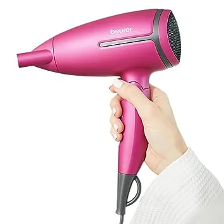 Beurer Professional Foldable 1600 Watts Hair Dryer With 2 Ultra Heat Speed Settings Pink Limited Edition 3 Years Warranty By Beurer 