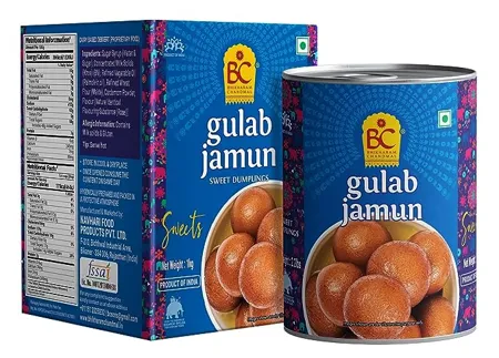 Bhikharam Chandmal Gulab Jamun Tin Sweets Open Eat Indian Sweets 1 Kg 14 Pieces