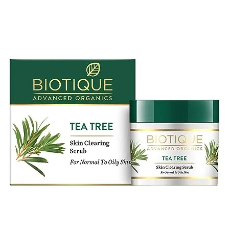 Biotique Tea Tree Skin Clearing Face Scrub for Normal to Oily Skin 50g