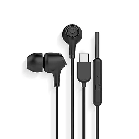 Blaupunkt EM01 in Ear Type C Wired Earphone with Mic and Deep Bass HD Sound Mobile Headset with Noise Isolation