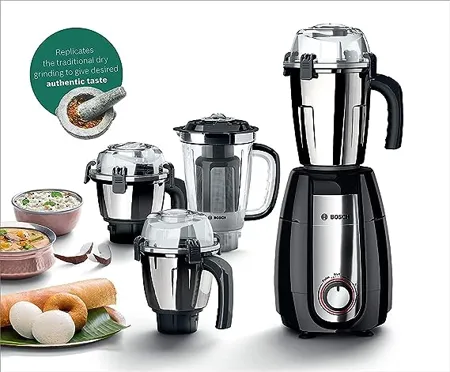 Bosch TrueMixx Pro Mixer Grinder MGM8842MIN 1000W 4 Jars Black