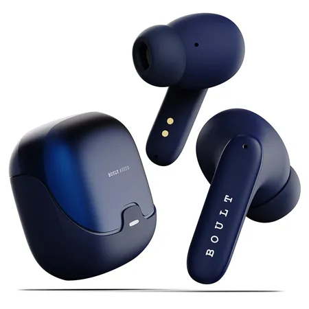 Boult Audio Z40 True Wireless in Ear Earbuds with 60H Playtime Zen ENC Mic Low Latency Gaming Type C Fast Charging Made in India 10mm Rich Bass Drivers IPX5 Bluetooth 5 3 Ear Buds TWS Blue 