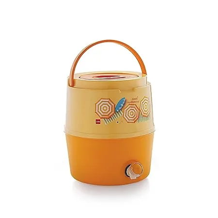 Cello Kool Star Plastic Insulated Water Jug 5 litres Orange