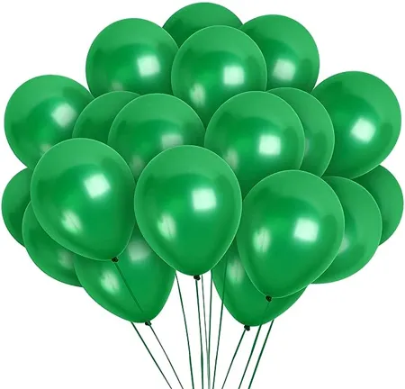 Crackles Green Metallic Balloons For Happy Birthday Decorations Baby Shower Party Supplies Bachelorette Bride To be 50 PC