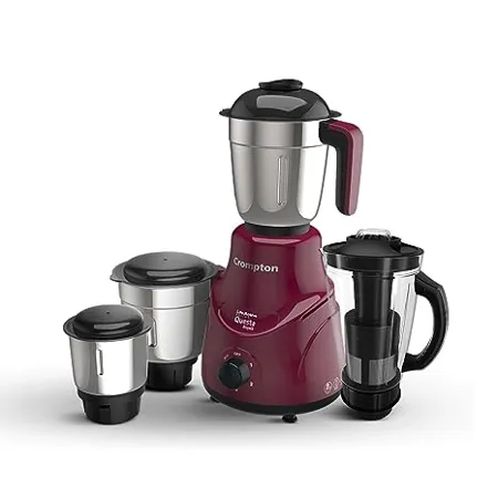 Crompton QUESTA ROYALX 750 Watt Mixer Grinder with Powertron Motor Motor Vent X Technology 3 Stainless Steel Jars 1 5L Blender Jar with Fruit Filter Beetroot 